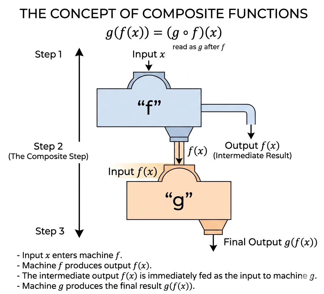 Composite function mapping diagram